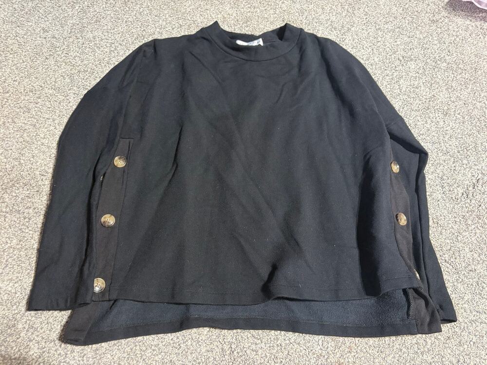 Amour vert womens small black blouse
